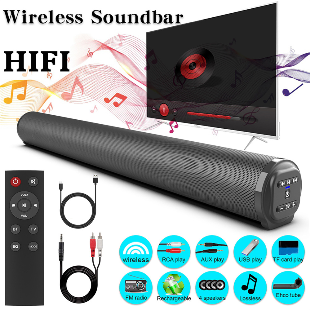 Soundbar Bluetooth Home - مكبر صوت للتلفزيون، نظام صوت بلوتوث،