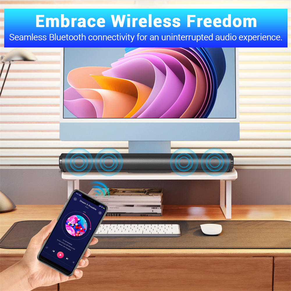 مكبر صوت للتلفزيون، نظام صوت ب - مراجعة Soundbar Bluetooth Home وسعره