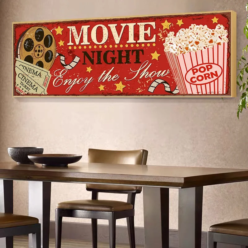 سينما تسجيل قماش اللوحة مجردة  - مراجعة Vintage Home Cinema وسعره