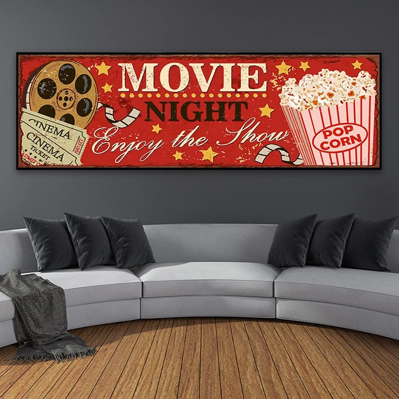 سينما تسجيل قماش اللوحة مجردة  - مراجعة Vintage Home Cinema وسعره