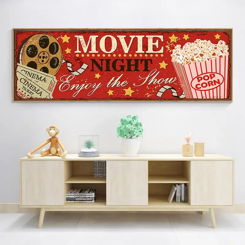 سينما تسجيل قماش اللوحة مجردة  - مراجعة Vintage Home Cinema وسعره