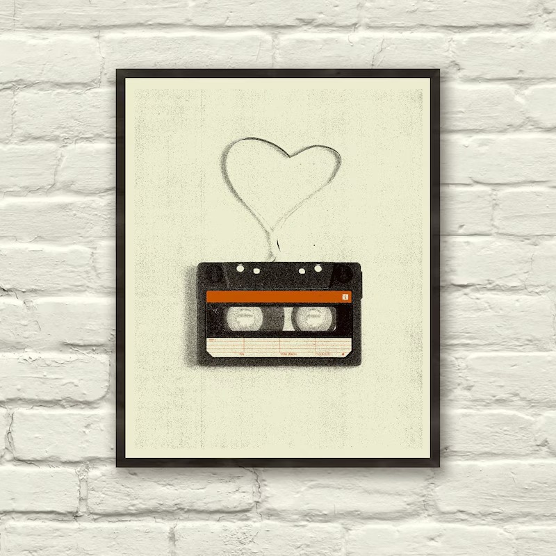 ملصقات قماشية بتصميم ريترو بسي - مراجعة Vintage Home Cinema وسعره