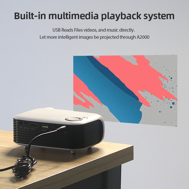 A2000 جهاز عرض صغير محمول للسي - مراجعة Home Cinema Laser Projector وسعره