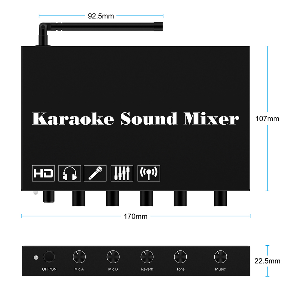 HDMI مشغل كاريوكي خلاط المسرح  - مراجعة Soundbar Bluetooth Home وسعره