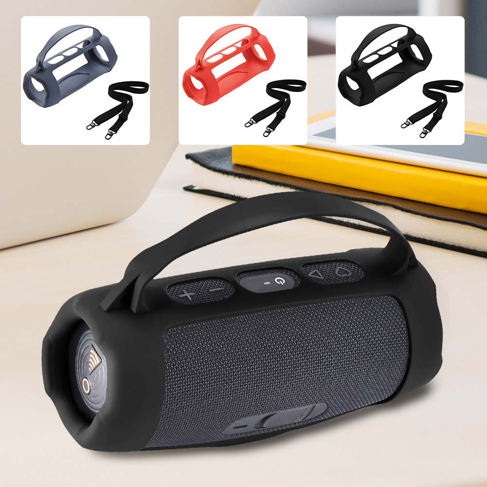 غطاء حماية من السيليكون مع حزا - مراجعة Jbl Speaker Charge 5 وسعره