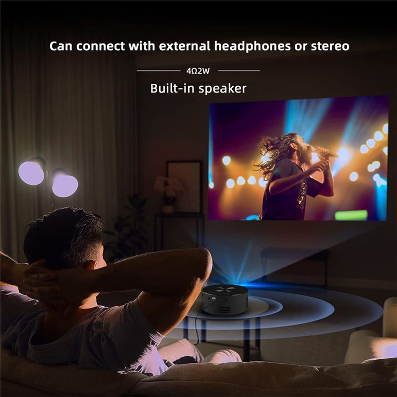 تصميم جديد~ جهاز عرض ذكي YT200 - مراجعة Home Cinema Entertainment وسعره